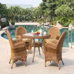 Rattan Hotel Table Delhi India